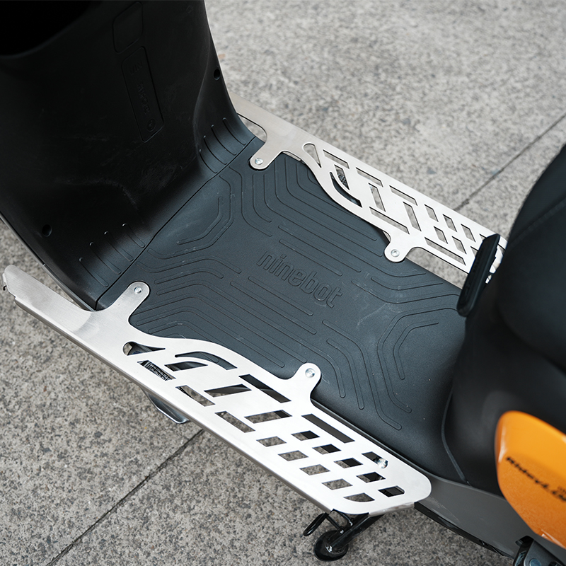 适配九号F30c电动车前置脚踏不锈钢加宽防水两件式拓展脚踏改装配