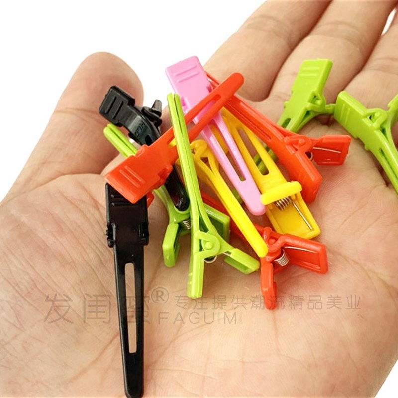 烫发定位夹美发皮卡路夹子彩色皮卡露美发店工具不锈钢小号