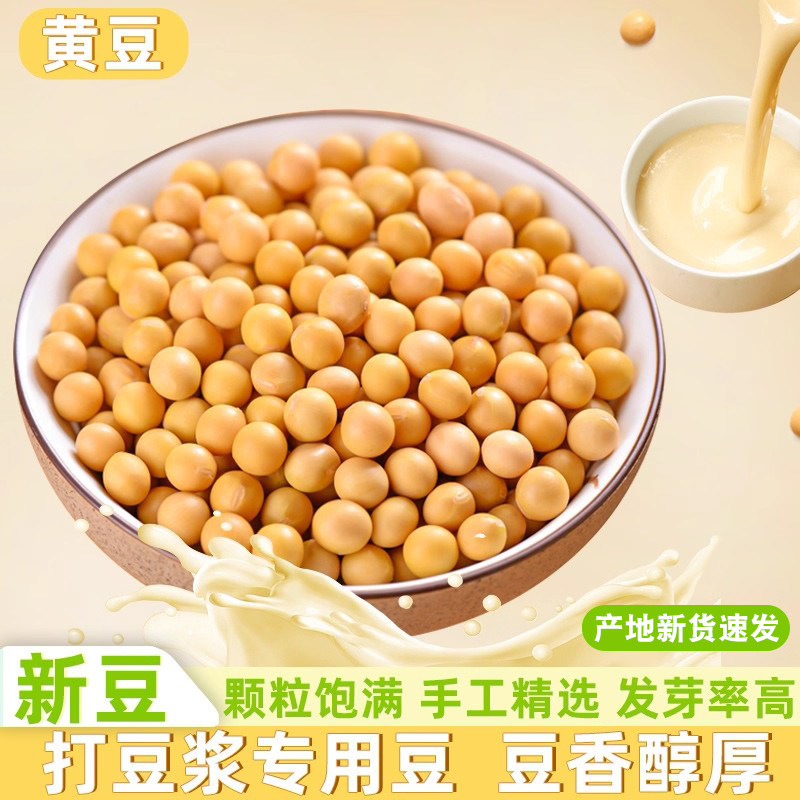 黄豆当季新豆新鲜打豆浆专用农家自种五谷杂粮黄豆新货,粮油调味/速食/干货/烘焙,黄豆,淘宝优惠券,粉丝福利购,淘宝优惠卷