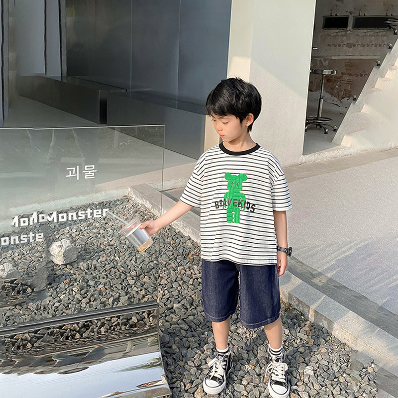 童装男童牛仔短裤2025新款儿童裤