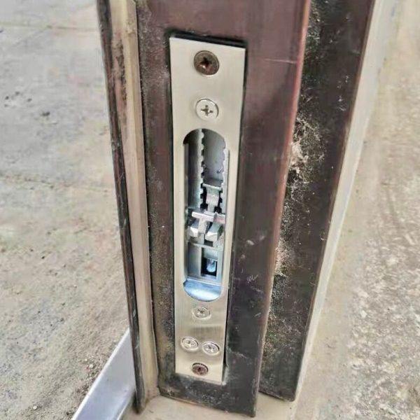 单元门栓中控拨条双开天地暗插销子母防盗大门大全配件不锈钢