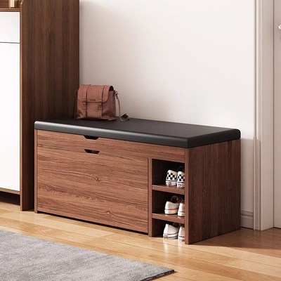 实木入户门口翻斗换鞋凳家用可坐鞋柜坐凳一体鞋架新款穿鞋凳