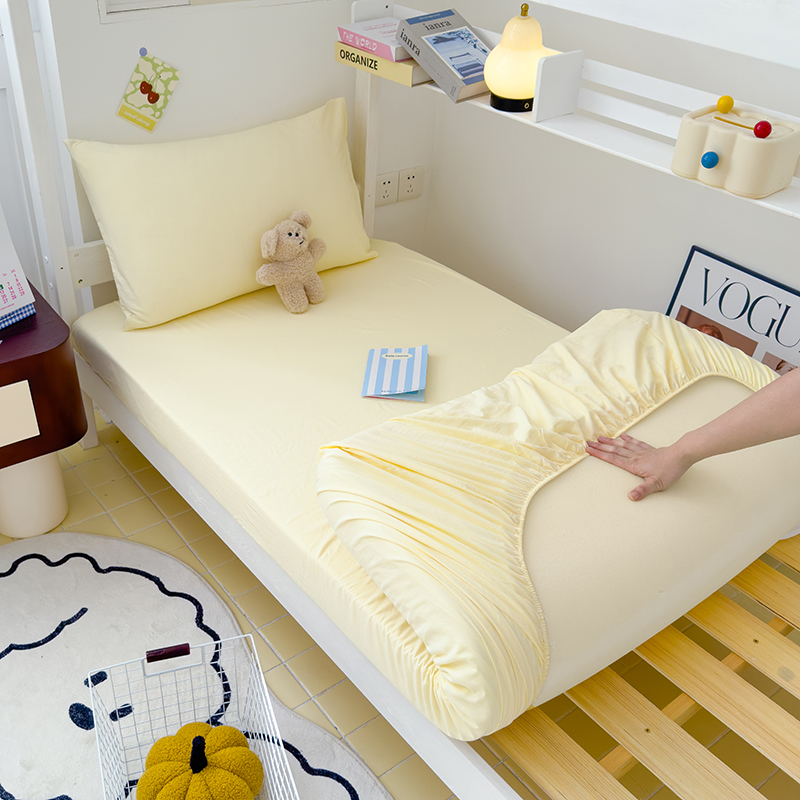 宿舍专用水洗棉床笠大学生单人床垫保护罩0.9床垫套床单三件全包3