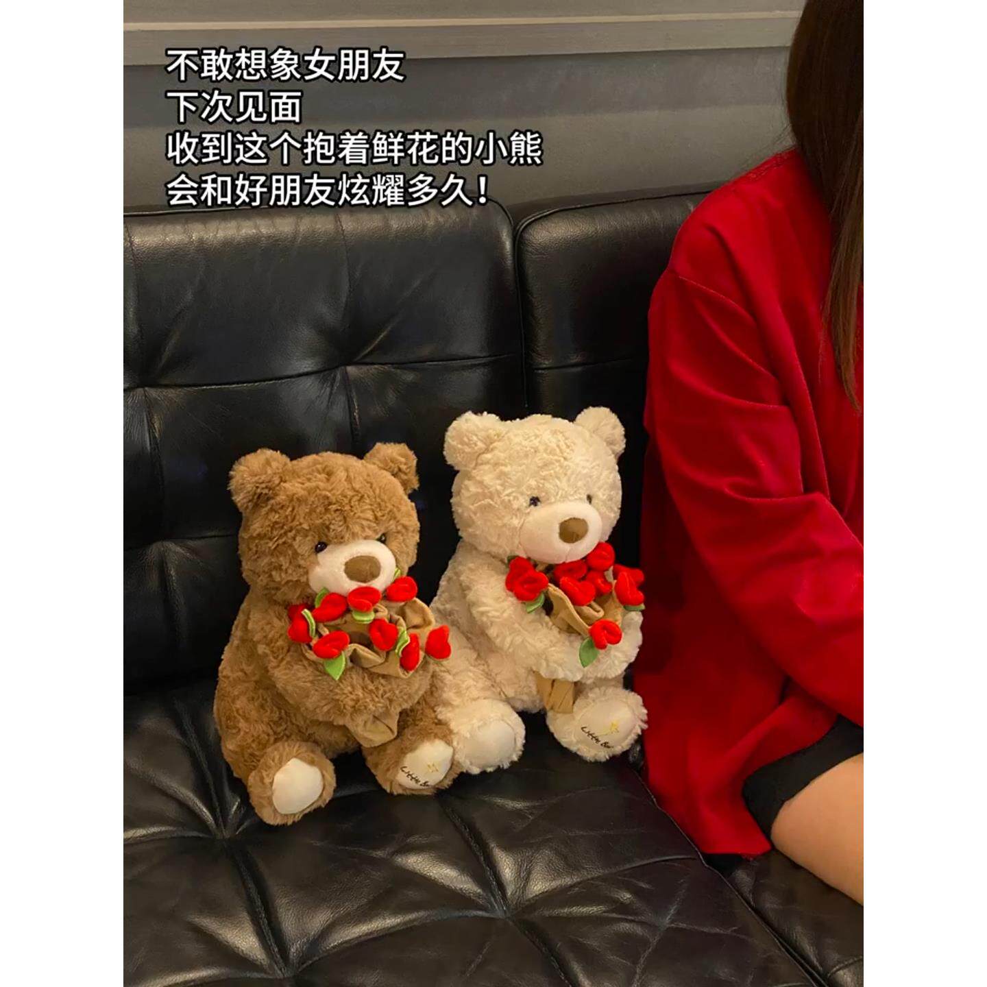 压床娃娃一对结婚小熊婚房布置卧室装饰喜娃抱枕陪嫁玩偶婚庆用品