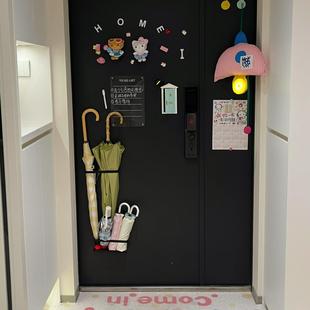 【新家的100个快递】门口放雨伞置物架磁吸家用壁挂式门后置伞架