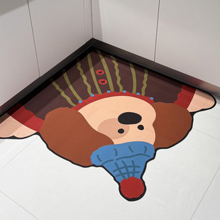 家用厨房专用地垫防滑防油可擦免洗门口吸水脚垫卫生间转角地毯