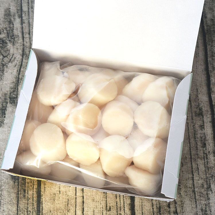 贝柱特大号冷冻带子海鲜宝宝辅食雪花带子盒装鲜贝柱