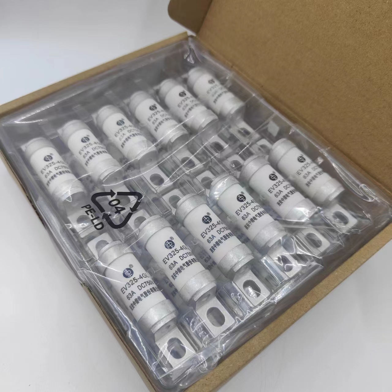 保险丝西安中熔EV325-4GL16A25A32A50A63A80A100ADC750V熔断器