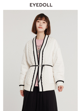 【奥莱】EYEDOLL时尚通勤百搭潮流短款白色外套