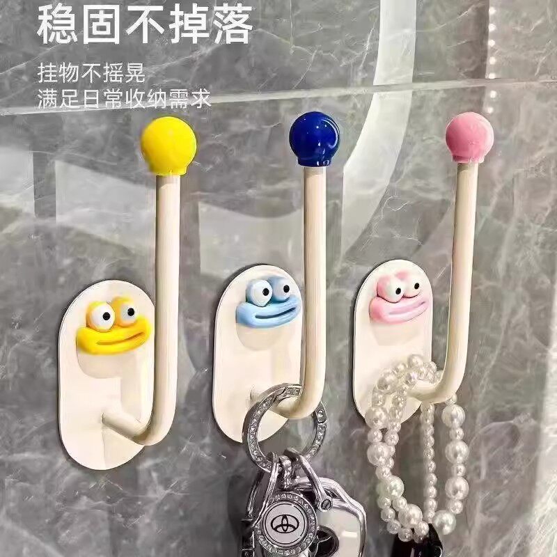 发圈发箍粘钩卫生间收纳架发夹皮筋头绳挂钩首饰品发绳收纳架