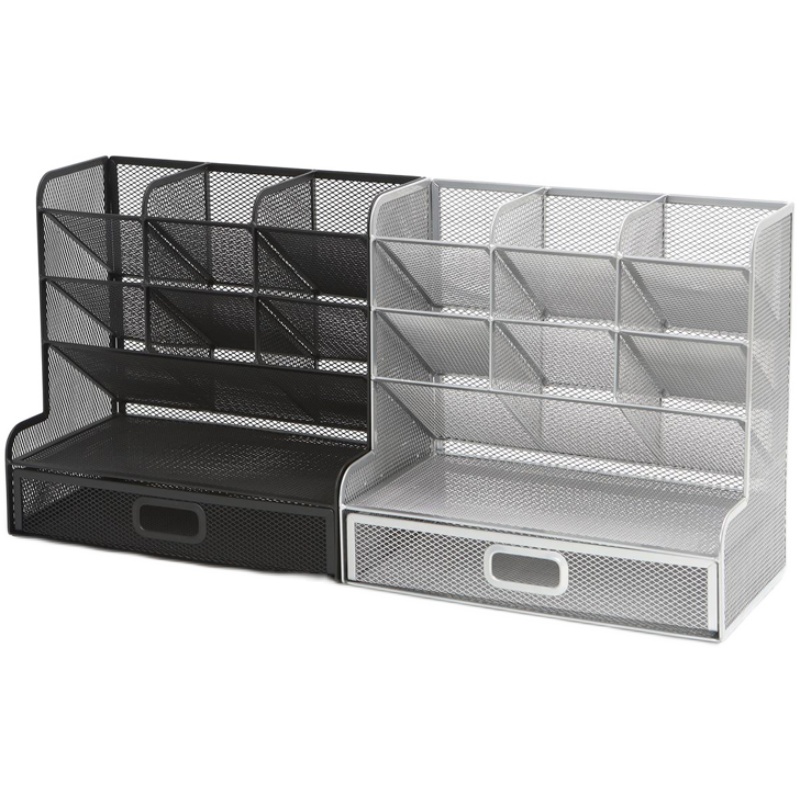 金属网格多功能办公文具收纳架笔架马克笔画笔收纳架子画室彩笔篮