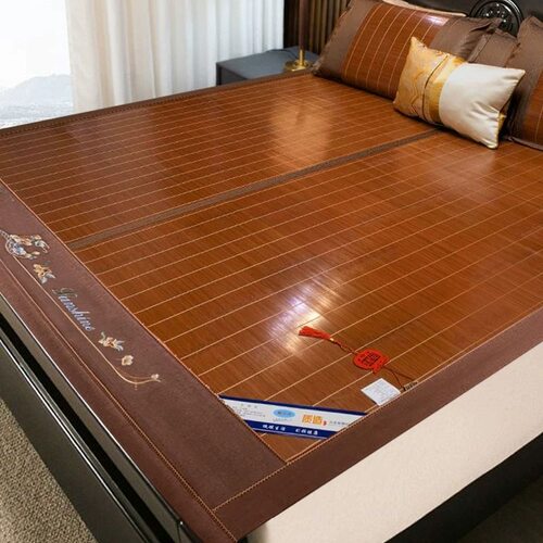 凉席竹席夏季新款草席子2024双面可折叠双人冰丝席子冬夏两用床垫