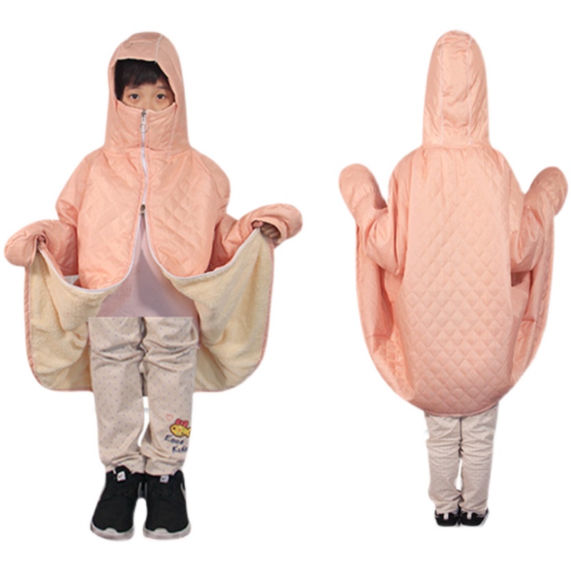 电动机车挡风被冬季加绒加厚暖电动车防风被四季通用儿童挡风衣