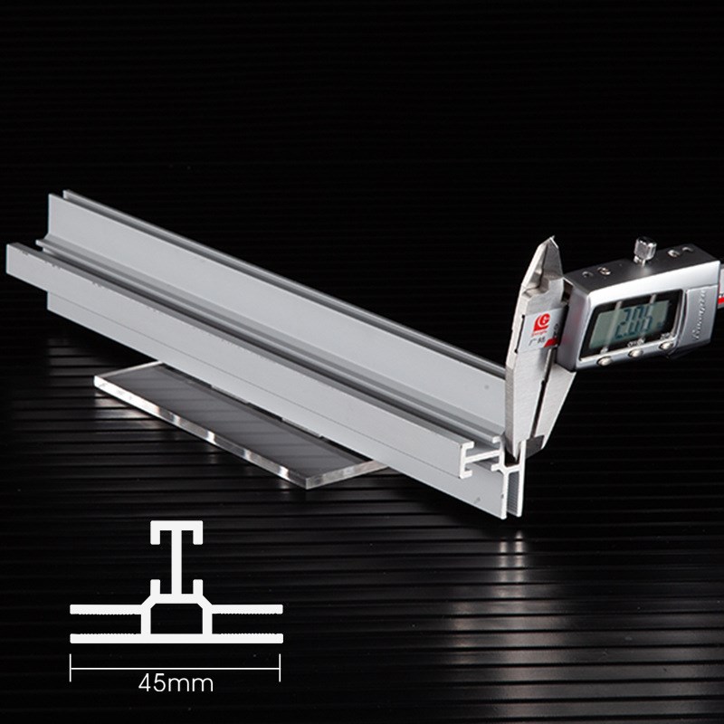 8-12cm双面卡布灯箱铝型材 2.0壁厚U卡槽展会灯箱广告H卡布铝型材