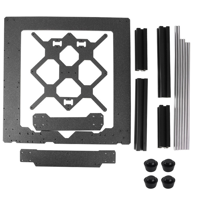 原装克隆Prusa i3 MK3 3D打印机零件铝框 黑铝型材和光滑杆组件