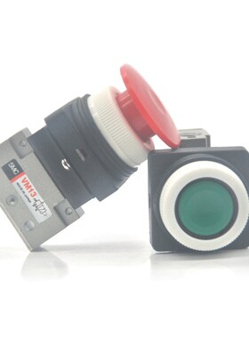 SMC机控阀VM13机械阀品种丰富小型轻量化可选配管方向动作行程大