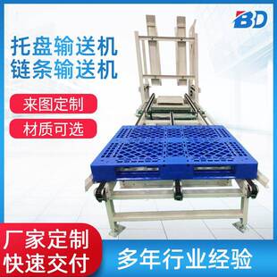 全自动托盘垂直输送机传送带顶升移栽机托盘往复提升机拆盘叠盘库