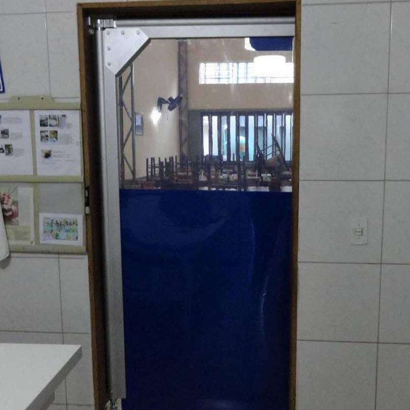 恒佳门业04不锈钢自由防撞门双向防撞电动门食品纺织工业门