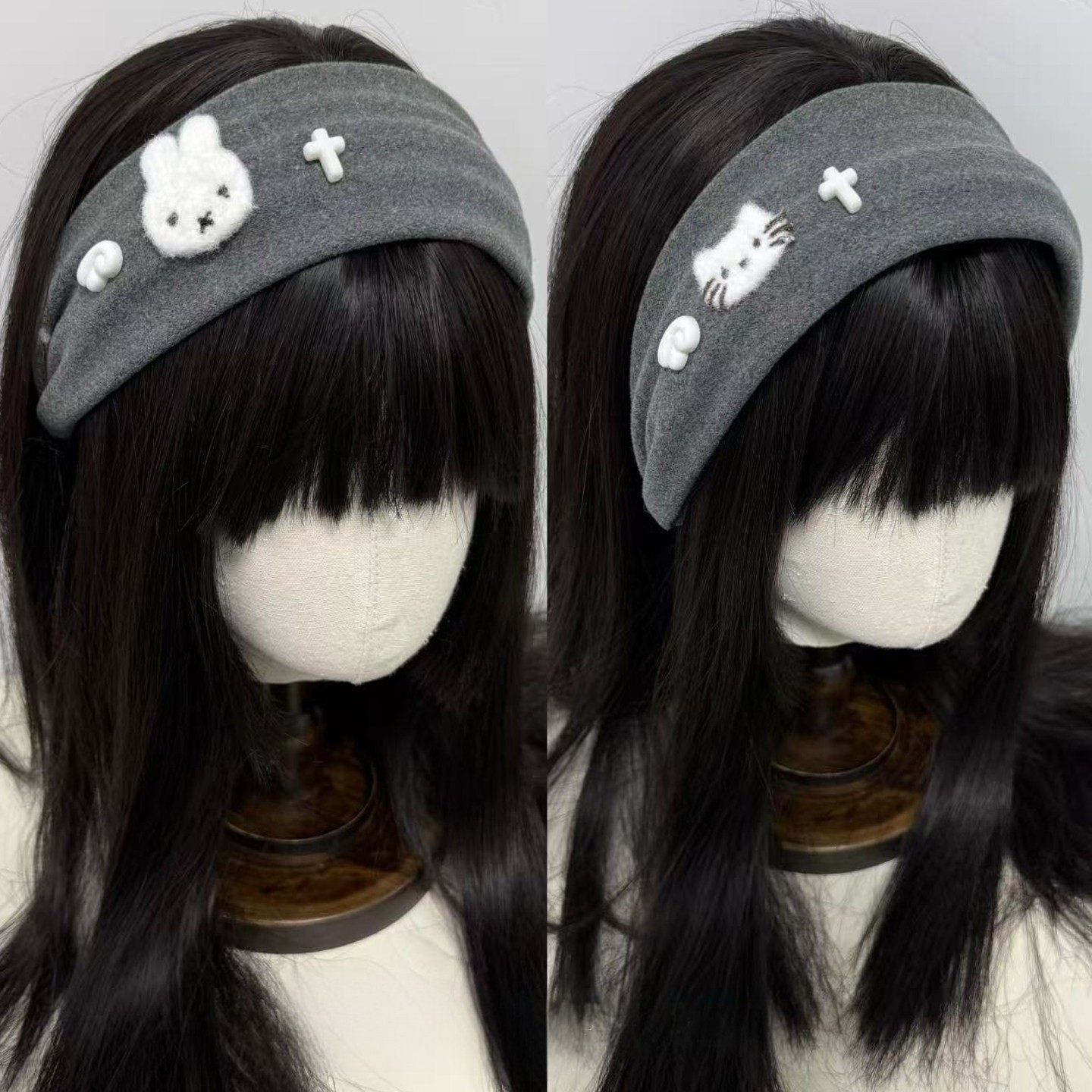 韩系米菲兔凯蒂猫灰色宽边发箍可爱少女头饰卡通头箍发饰洗脸压发,饰品/流行首饰/时尚饰品新,发饰,淘宝优惠券,粉丝福利购,淘宝优惠卷