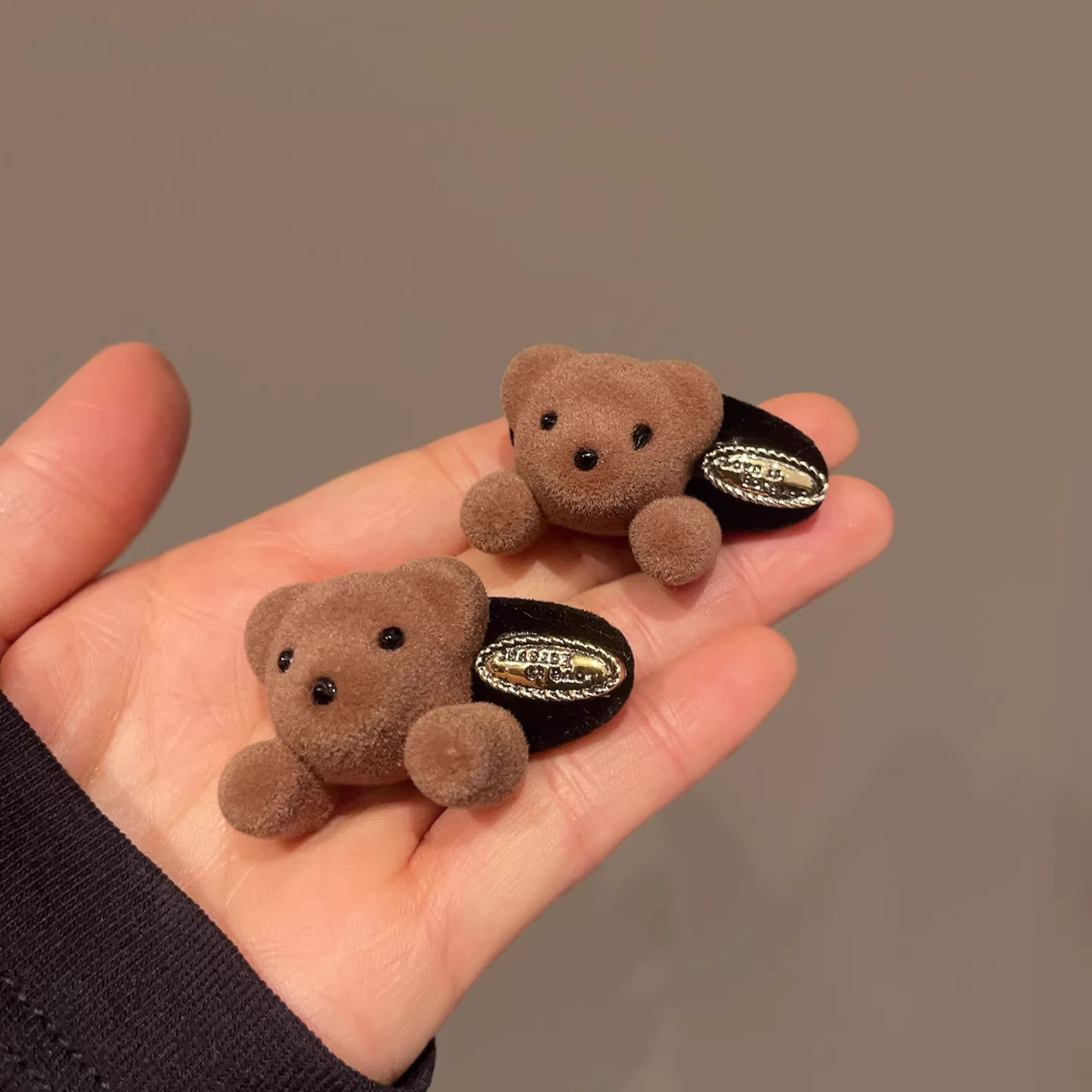 超级可爱植绒小熊发夹韩系可爱百搭侧边夹碎发刘海夹发饰甜美头饰,饰品/流行首饰/时尚饰品新,发饰,淘宝优惠券,粉丝福利购,淘宝优惠卷