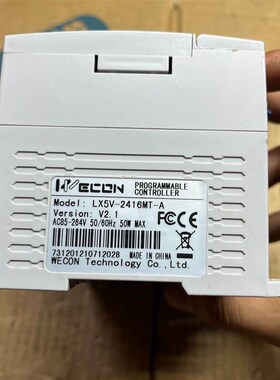 维控PLC,型号LX5V-2416MT,功能完好,成色如图。
