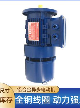 工厂供应交流刹车电机马达三相YEJA/BMA100L2-4立式刹车电机3W