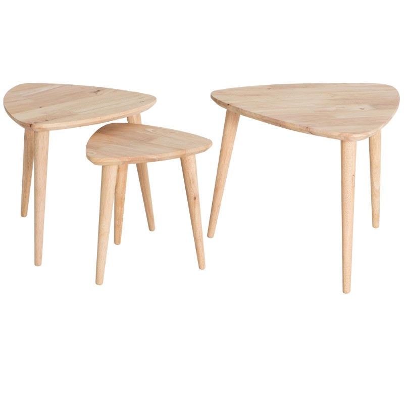 实木小茶几三角桌小桌子组合客厅角几卧室床头桌休闲边几沙发边桌