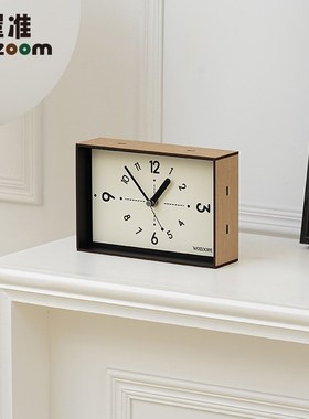 WOZOOM屋准艺术创意客厅桌面时钟摆件复古家居摆台式座钟表装饰品