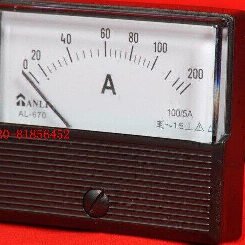 电流表AL-670 100/5A 1A 2A 3A 5A 10A15A 20A 30A 50A75A SD670