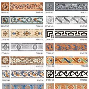 仿古波导线瓷砖客厅玄关波打围边线地砖厨卫腰线砖卧室墙角线砖