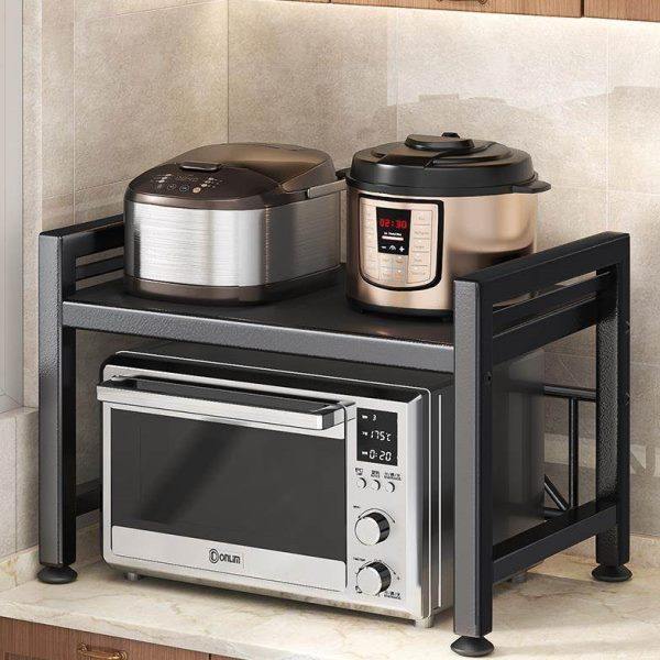 微波炉置物柜厨房置物架加厚置物架伸缩架子桌面烤箱支架架子二层,厨房/烹饪用具,微波炉置物架,淘宝优惠券,粉丝福利购,淘宝优惠卷