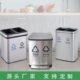 室内不锈钢脚踏式 垃圾桶商场酒店写字楼分类果皮箱厨房干湿垃圾箱