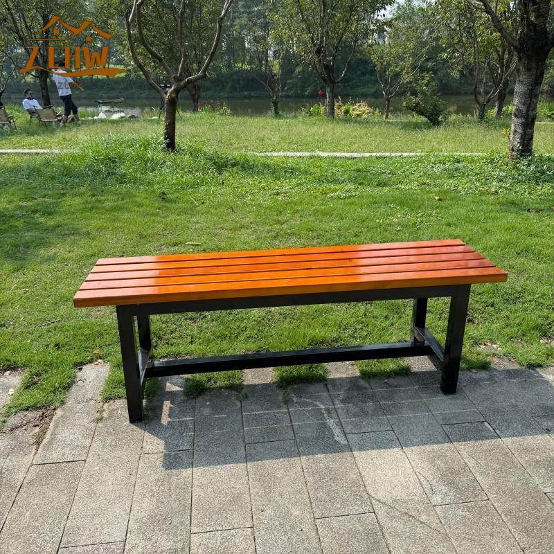 厂家供应家用坐椅换鞋凳浴室凳阳台鞋架防腐实木广场长椅座椅米