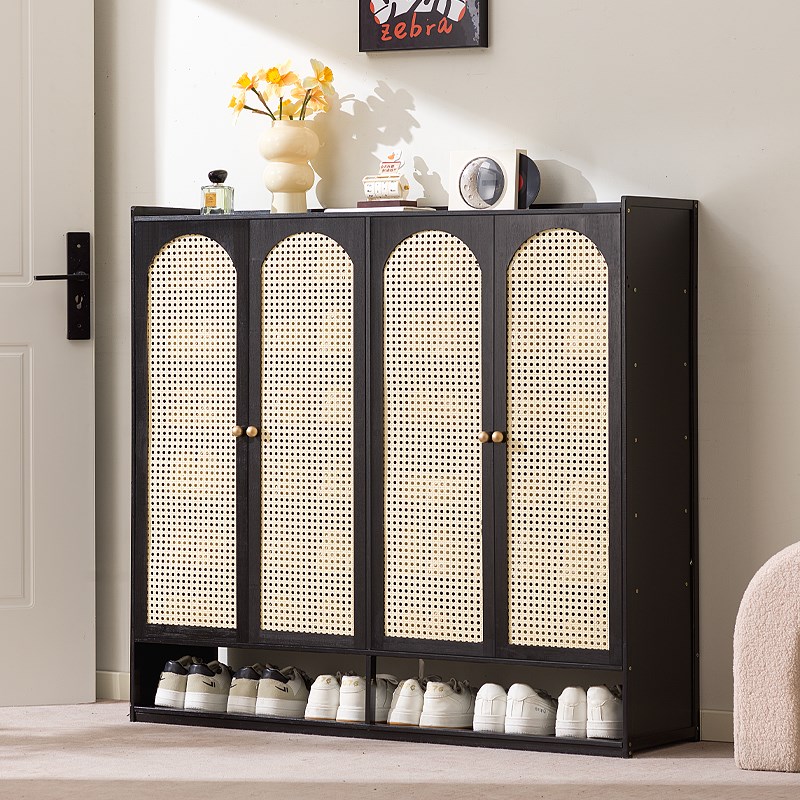 实木鞋柜家用门口大容量20新款室内入户门玄关柜外楼道走廊鞋柜