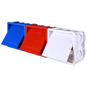 豪田 通用型号线盒暗盒底盒关插座预埋分线盒带盖板