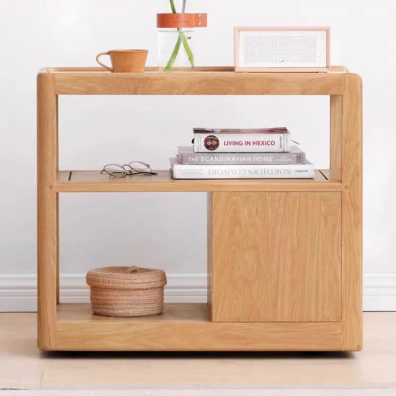 实木移动沙发边柜实木边几客厅落地抽屉长条桌面多功能侧边柜