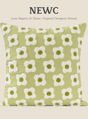 NW新宸优品 夏季抱枕绿色新小客厅沙发卧室床上簇绒靠垫