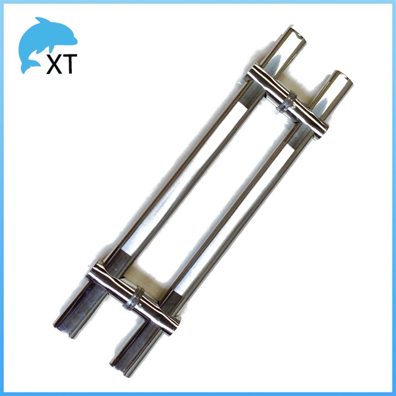 不锈钢玻璃门拉手门把手对装推拉办公室钢化大门孔距可调拉手