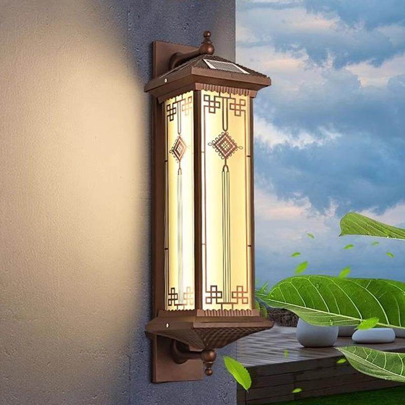 壁灯户外防水太阳能中国结中式长条室外庭院别墅门口灯阳台外墙灯,家装灯饰光源,户外壁灯,淘宝优惠券,粉丝福利购,淘宝优惠卷