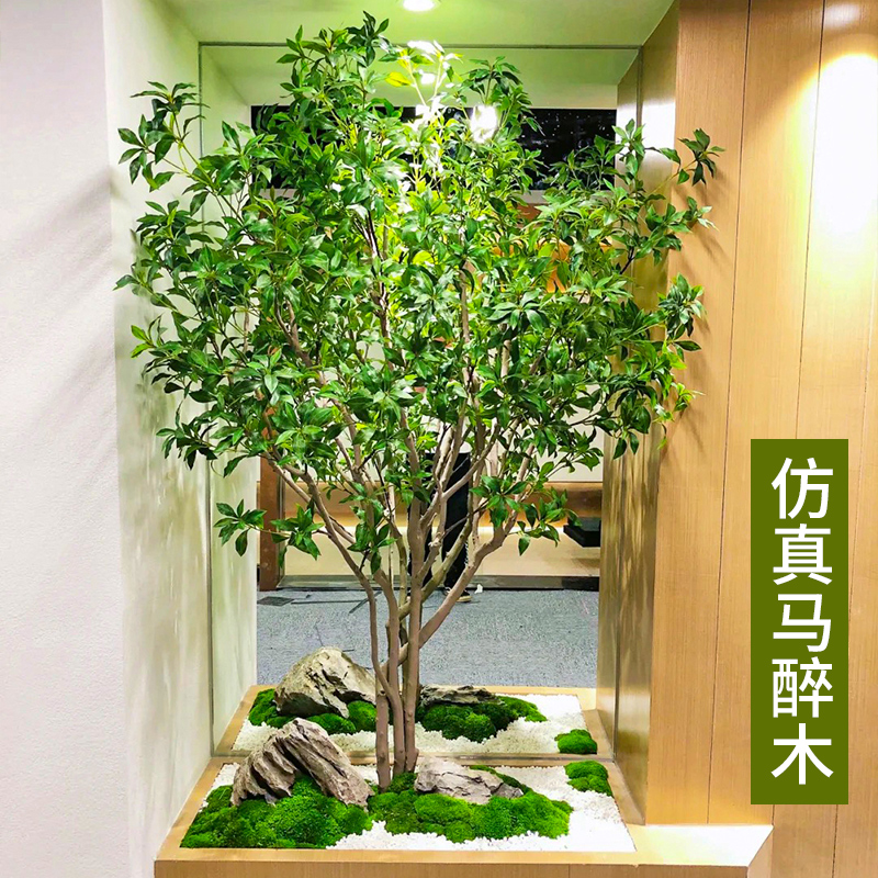 马醉木仿真绿植装饰植物造景室内大型落地假树景观橱窗装饰吊钟树