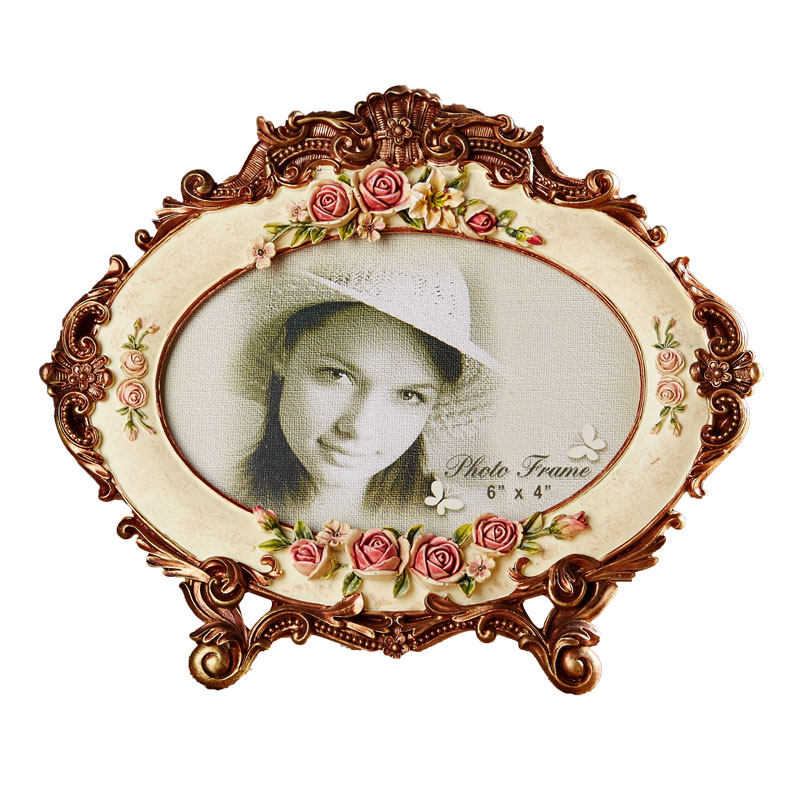 创意田园复古怀旧欧式相框摆台7寸寸六寸相架画框加洗照片