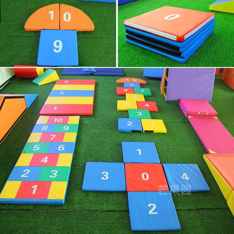 数字跳垫儿童感统训练器材软体爬行垫体适能跳房子地垫室内爬行垫,玩具/童车/益智/积木/模型,感统训练器材/教学设备/攀爬架,淘宝优惠券,粉丝福利购,淘宝优惠卷