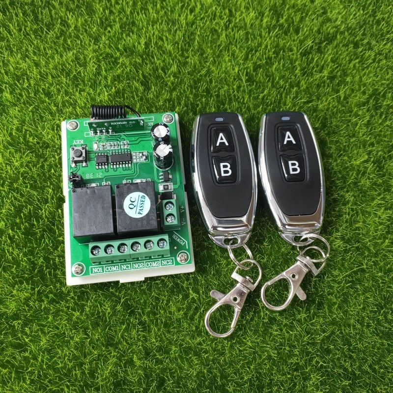 直流DC2灯具马达电机正反转无线遥控关两2路模块接收