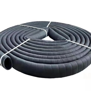 黑色橡胶泥浆管压耐磨打桩机排水泥浆管夹布橡胶管工地污水管