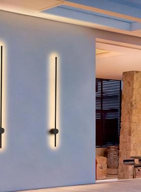 长条壁灯户外防水庭院壁灯极简室外洗墙灯围墙大门露台工程酒店