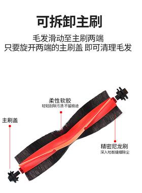 适配追觅扫地机器人X40/S40/X30S配件S30 ProU边滚刷滤网拖布尘袋