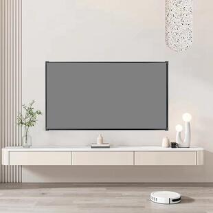 画框幕布短焦4K抗光高清家用100英寸120寸150寸中长焦窄边黑钛晶家用电动激光黑晶窄边边框灰晶投影仪幕布