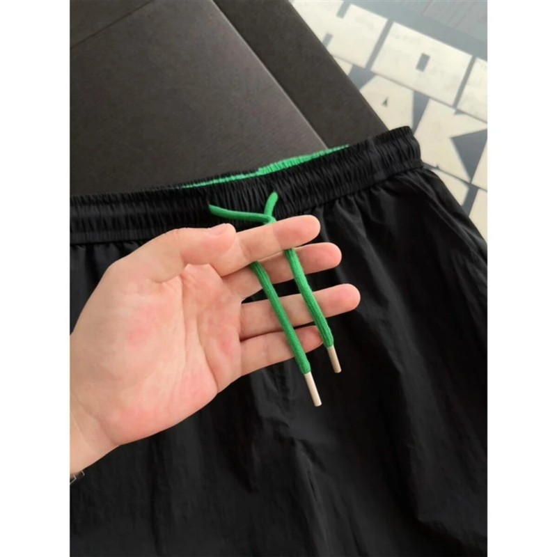 美特鞋服3男夏季薄款撞色拼接沙滩裤子宽松运动短裤速干四分裤