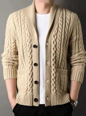 徒徒Jine休闲开衫潮流韩版毛衣外套男士秋季新款时尚针织线衣男装