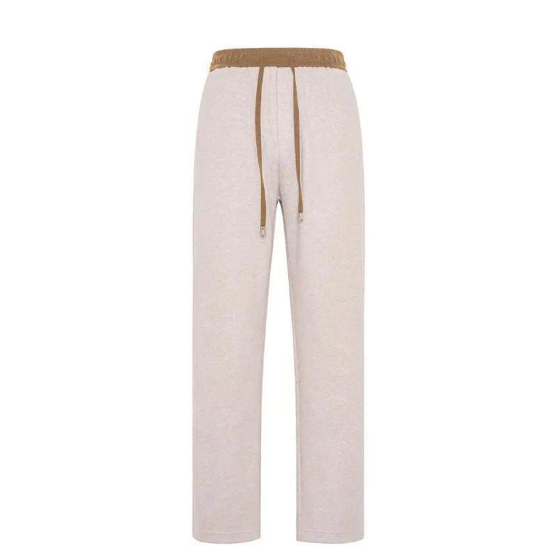 JIES轻奢男装P羊毛混纺休闲K裤秋冬撞色直筒裤子男士百搭垂感阔腿,男装,休闲裤,淘宝优惠券,粉丝福利购,淘宝优惠卷